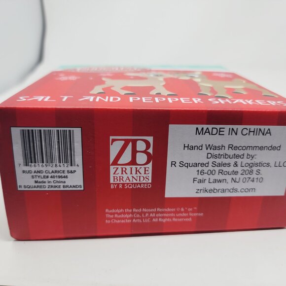 Rudolph & Clarice Salt & Pepper Shakers Set Rudolph the Red Nosed Reindeer - Picture 6 of 7